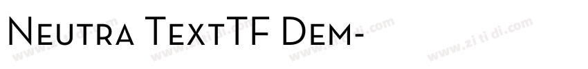 Neutra TextTF Dem字体转换